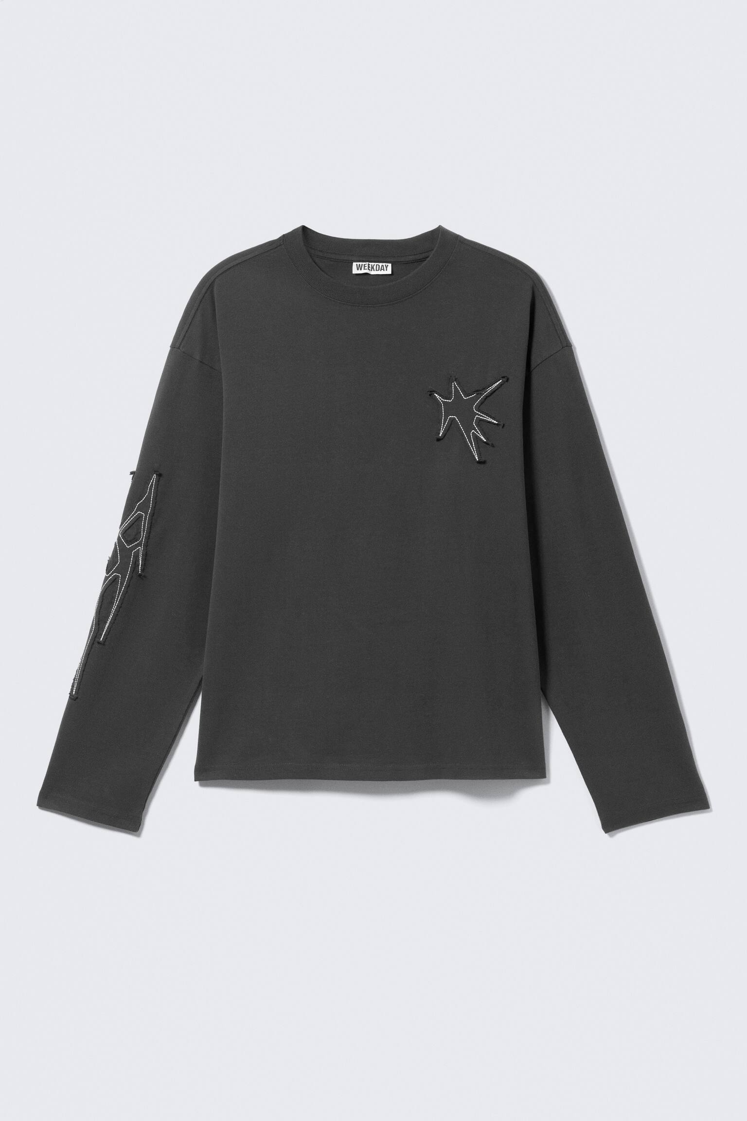 T-shirt carré graphique à manches longues Great - Gris foncé - Tristar/Blanc - Ange squelette/Noir - Midnight Nightmare/Blanc - Panthères en colère/Blanc rayé - Airways/Blanc - Crâne enflammé