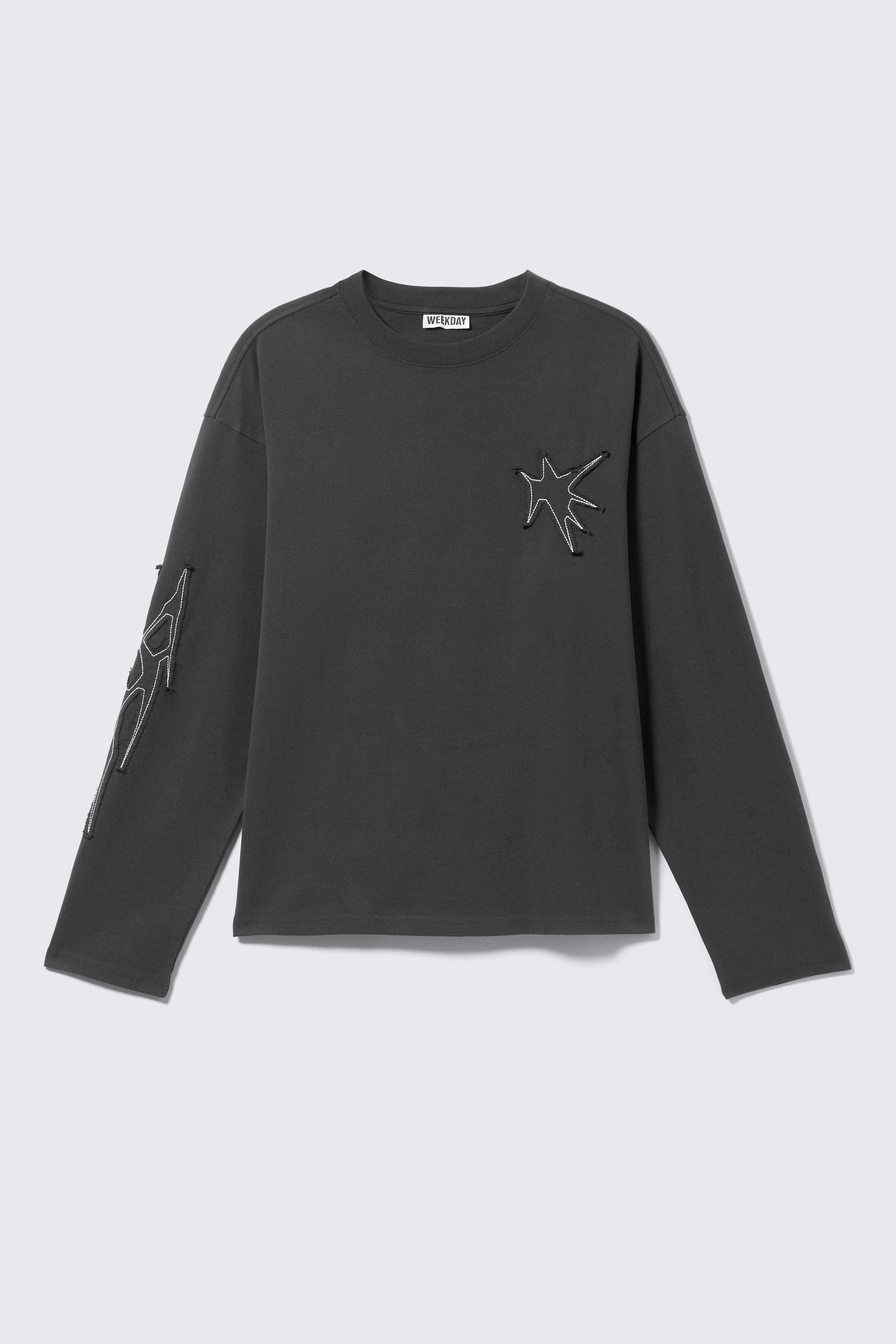 great boxy graphic long sleeve t-shirt - Dark Grey - Tristar