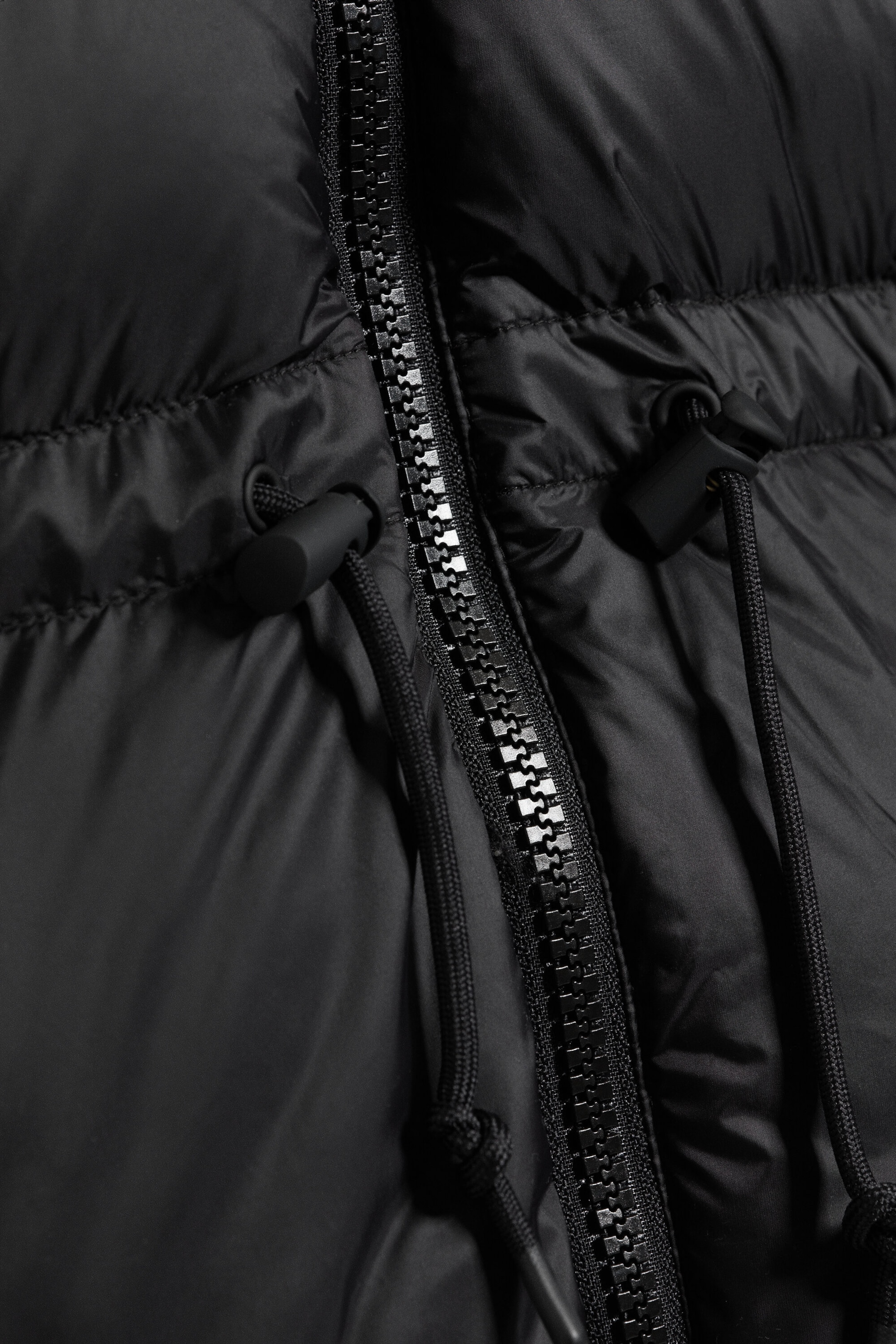 Black - Oversized Hooded Recycled Down Puffer Jacket - 6
