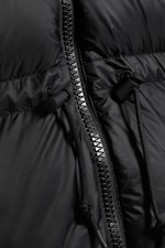 Black - Oversized Hooded Recycled Down Puffer Jacket - 6