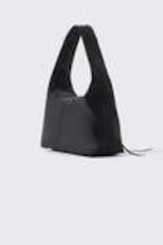 Black - Rectangular Shoulder Bag - 3