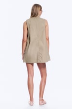 Beige - Mini-overgooier van katoenen canvas - 3