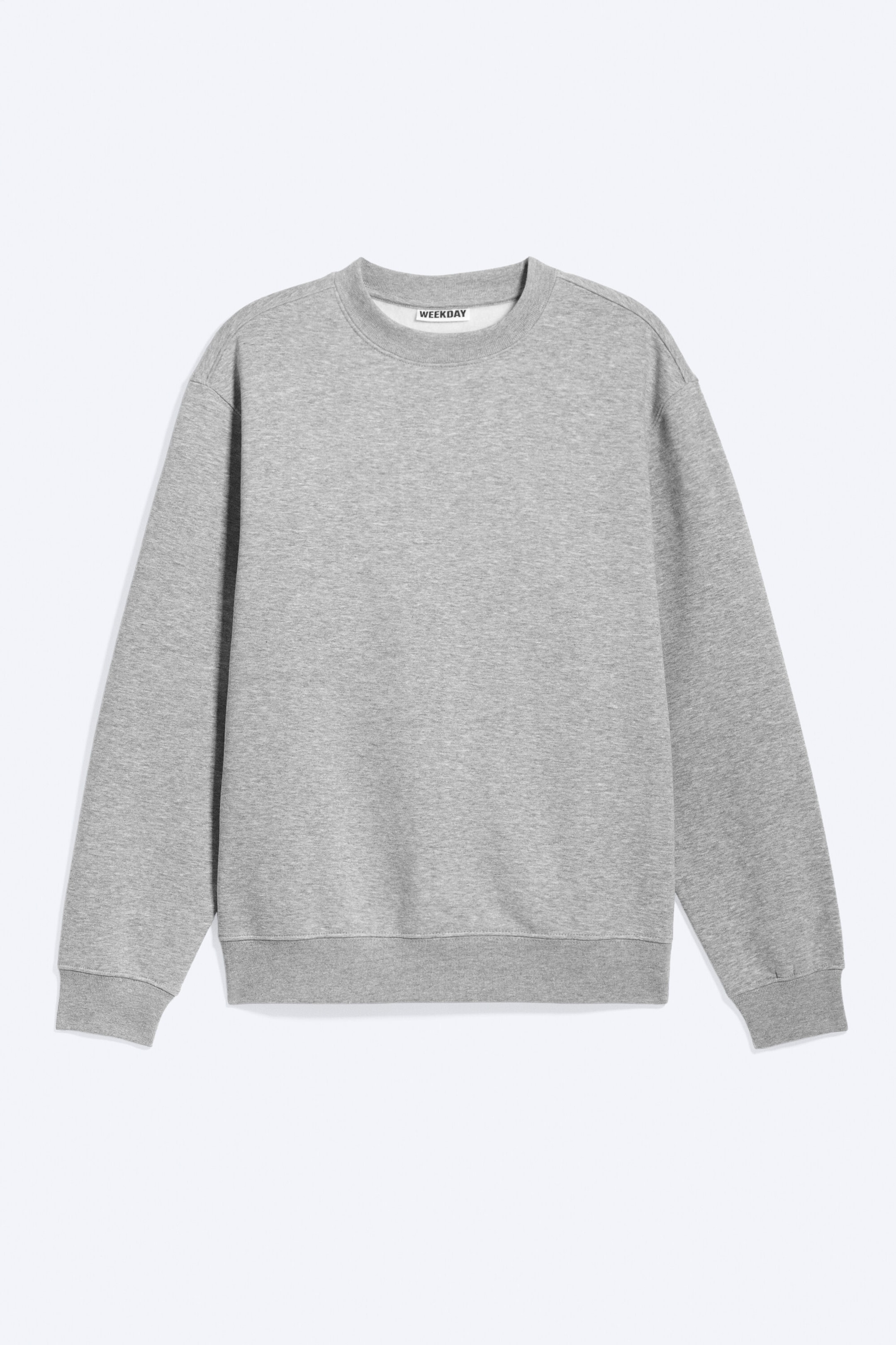 Mattes Hellgrau-Melange - Klassisches Sweatshirt - 3
