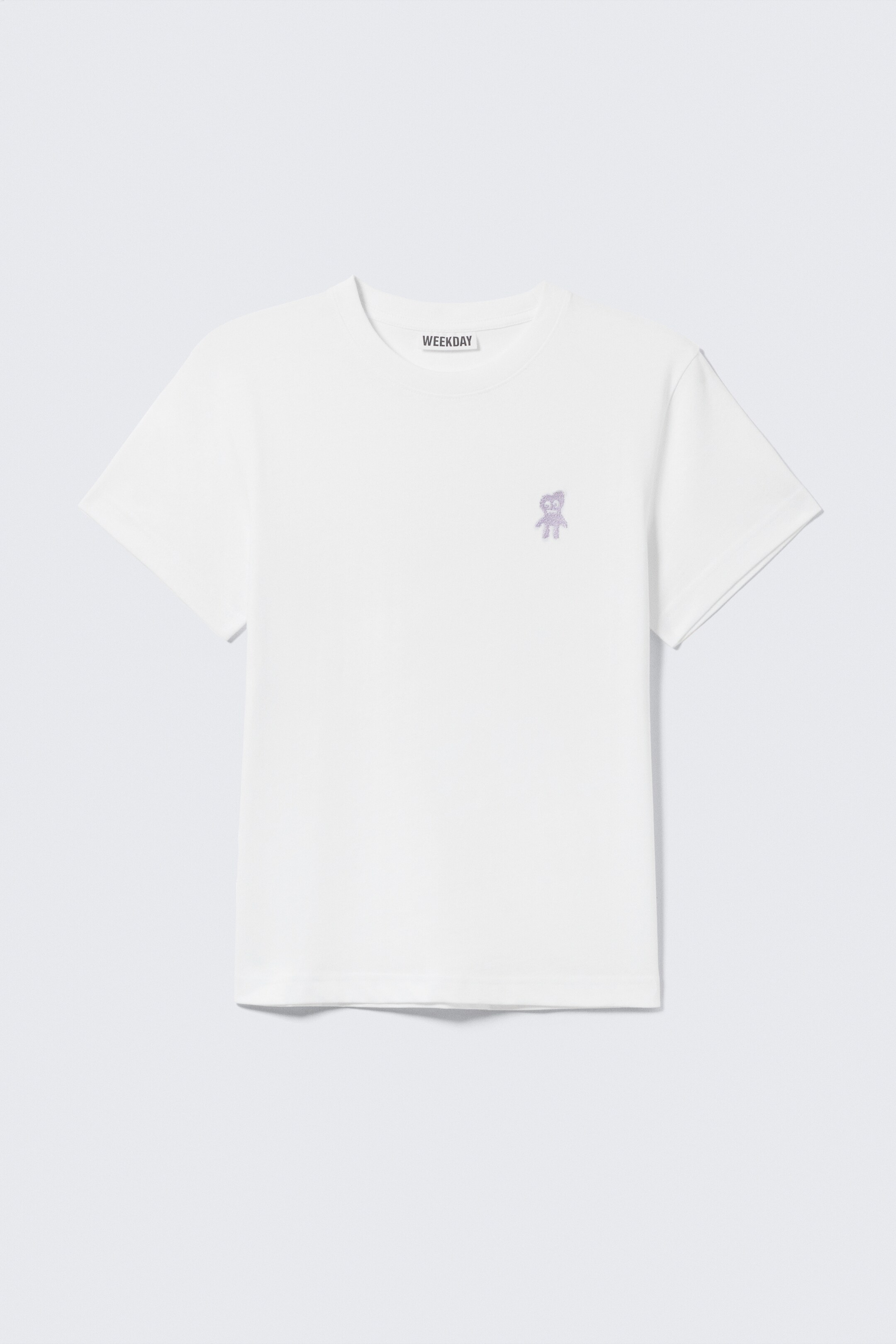 View larger image: Shrunken Cotton T-shirt - White - Embroidered Monster - Men | H&M GB 4