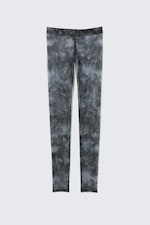 Black Baroque Print - Printed Mesh Leggings - 4