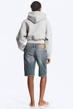 Grey Melange - Danni Scuba Zip Hoodie - 3