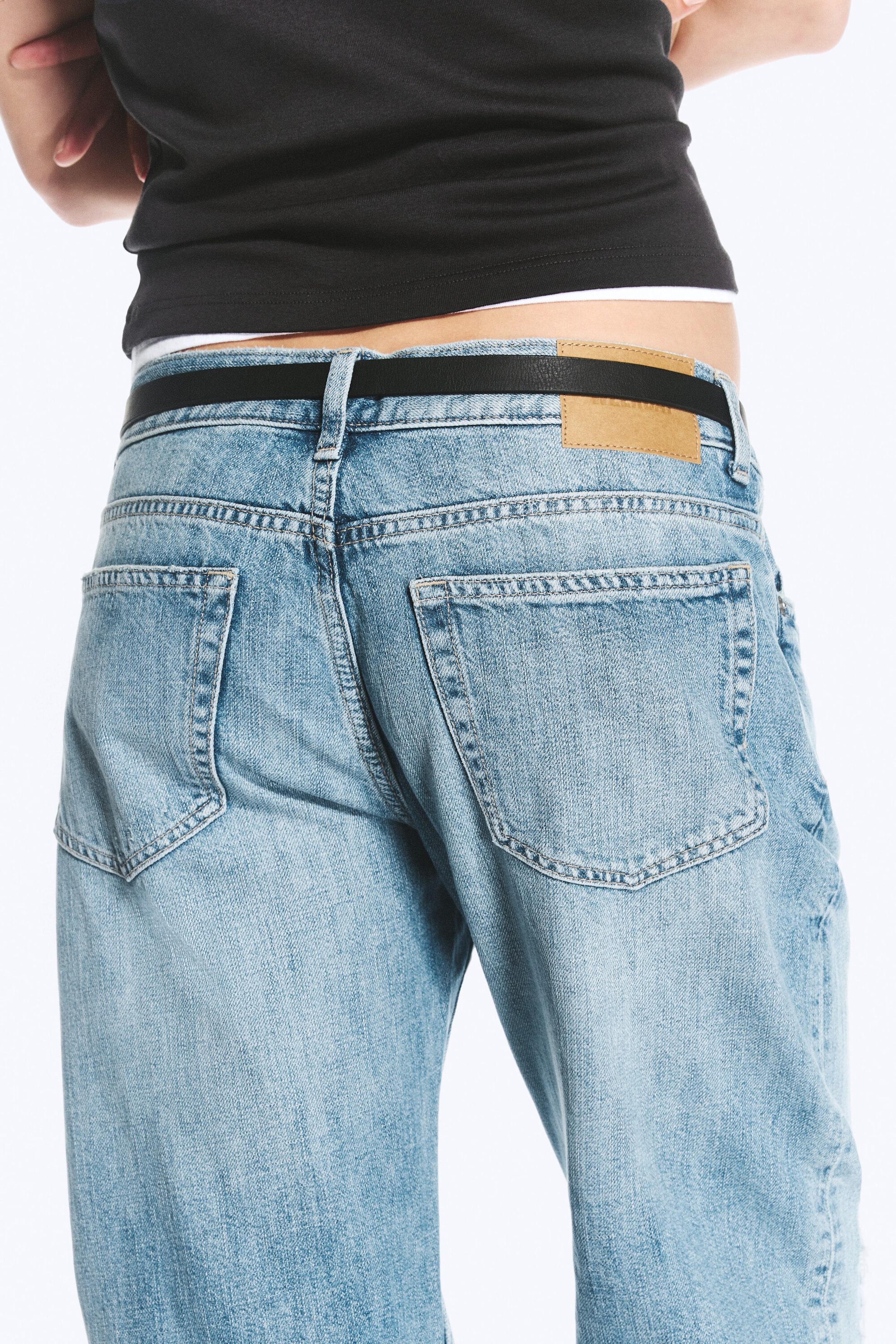 Captain Blue - Bleu clair - Jean droit standard taille basse Sonic - 3