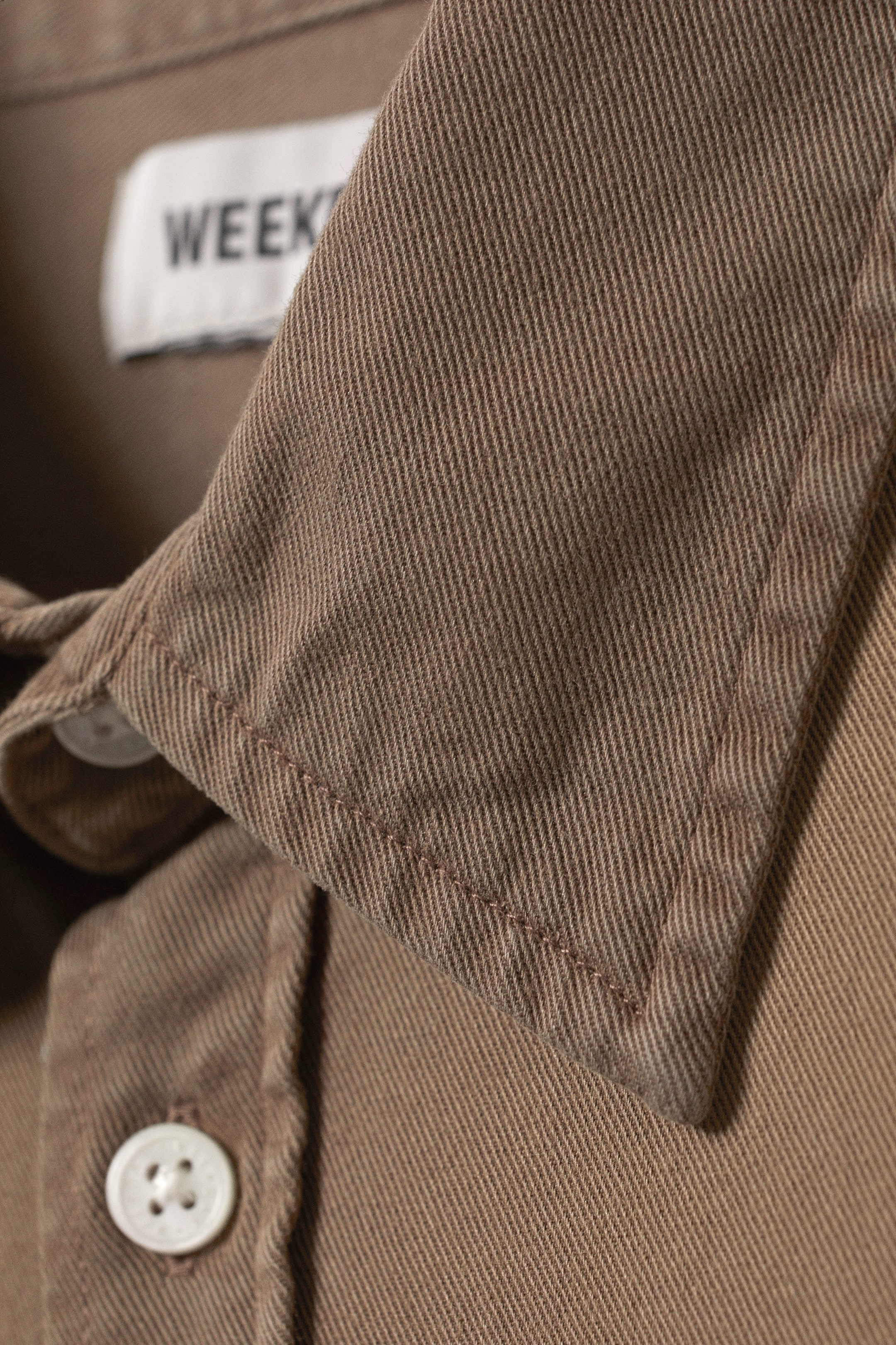 Verwaschenes Braun - Washed Shirt im kastigen Oversized-Look - 1
