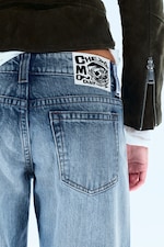 Kite Blå - Mellan/Ljusblå - Messy Low Rise Regular Straight Jeans - 2