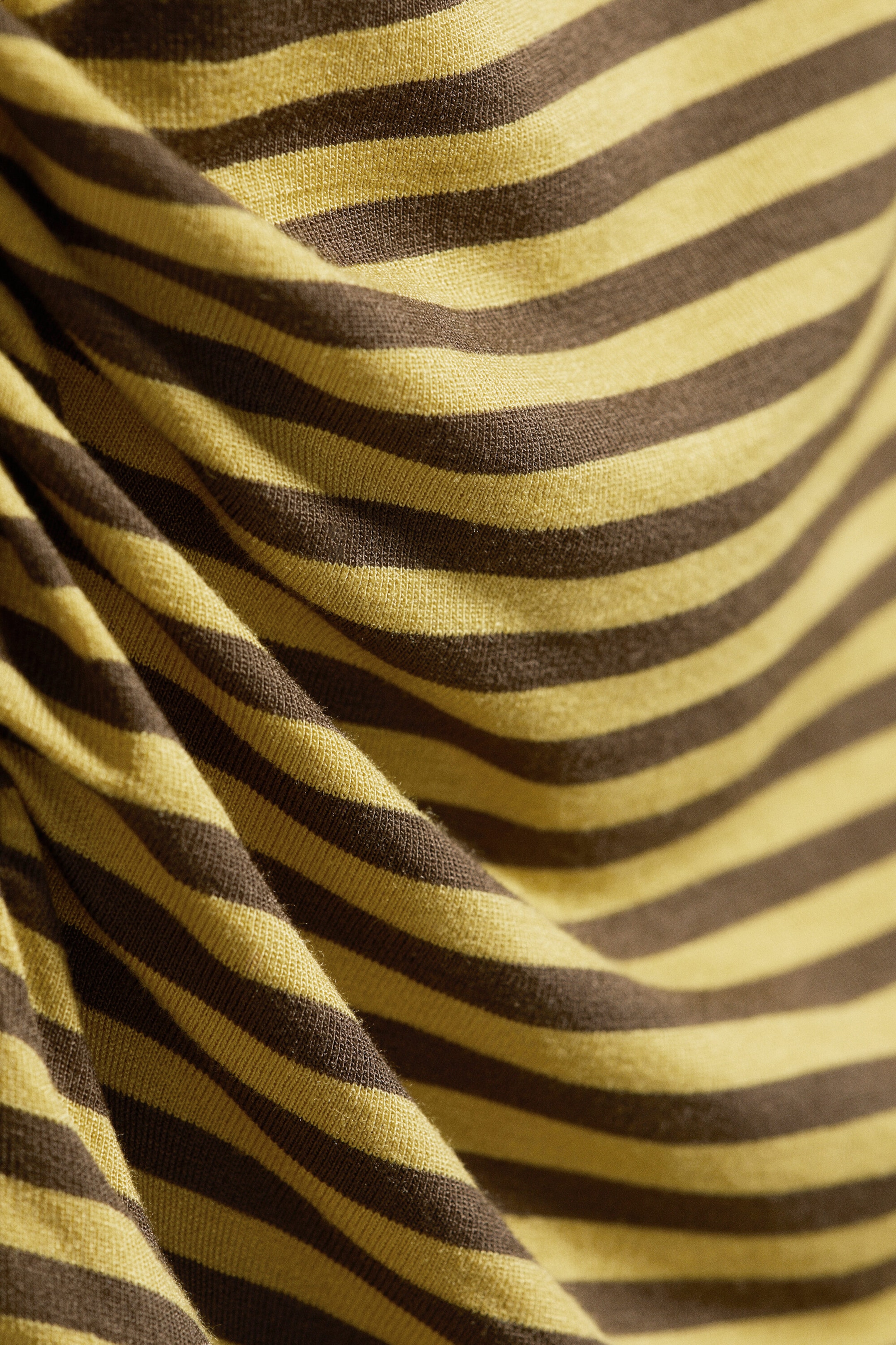 Striped Lime - Waisted long-sleeved top - 7