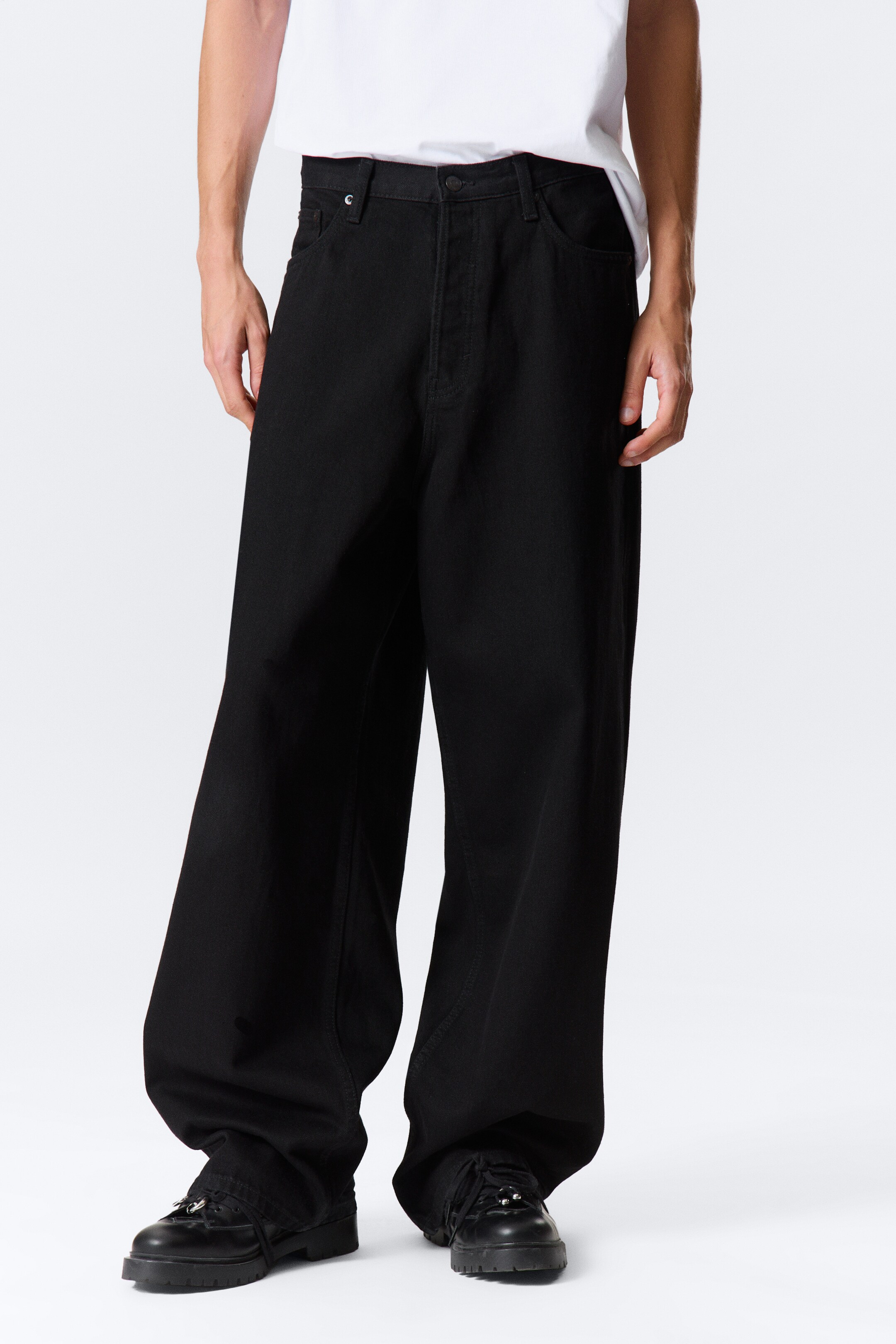 Visualizza immagine più grande: Jeans Astro baggy con vestibilità loose - Lavaggio nero – Nero - UOMO | H&M IT 4