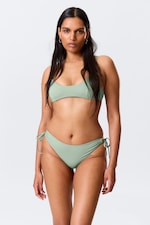 Vert clair poudré - Bas de maillot avec liens à nouer - 0