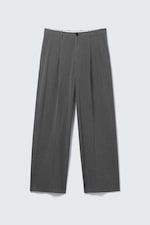 Fines rayures gris foncé - Pantalon tailleur oversize Uno - 5