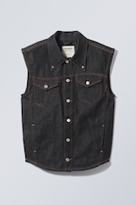 Blauw met spoeling - Saturday gilet - 0