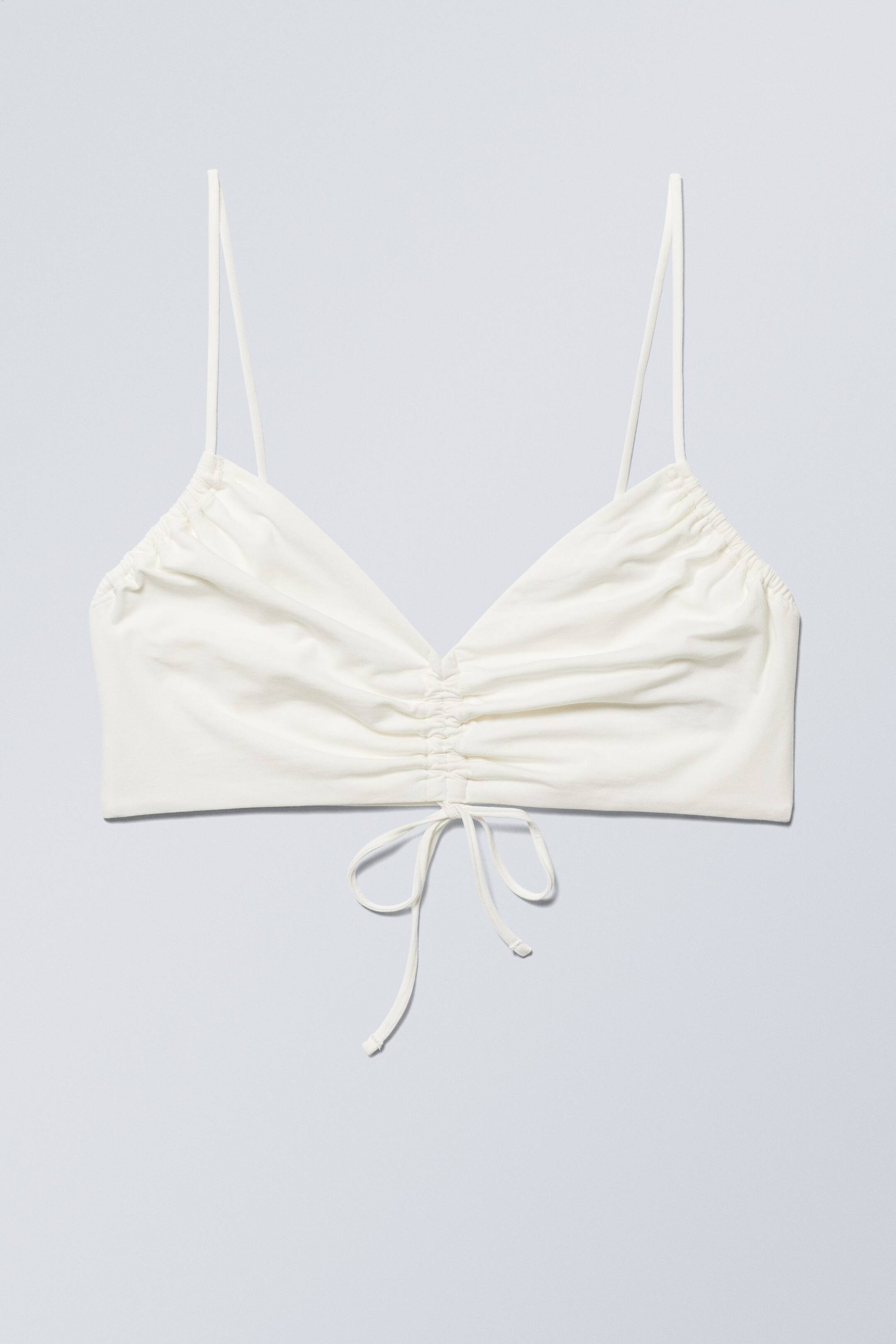 View larger image: CISSI Ruffle Bralette - White - Ladies | H&M GB 1