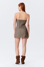 Mole Melange - Mini Tube Suiting Dress - 3