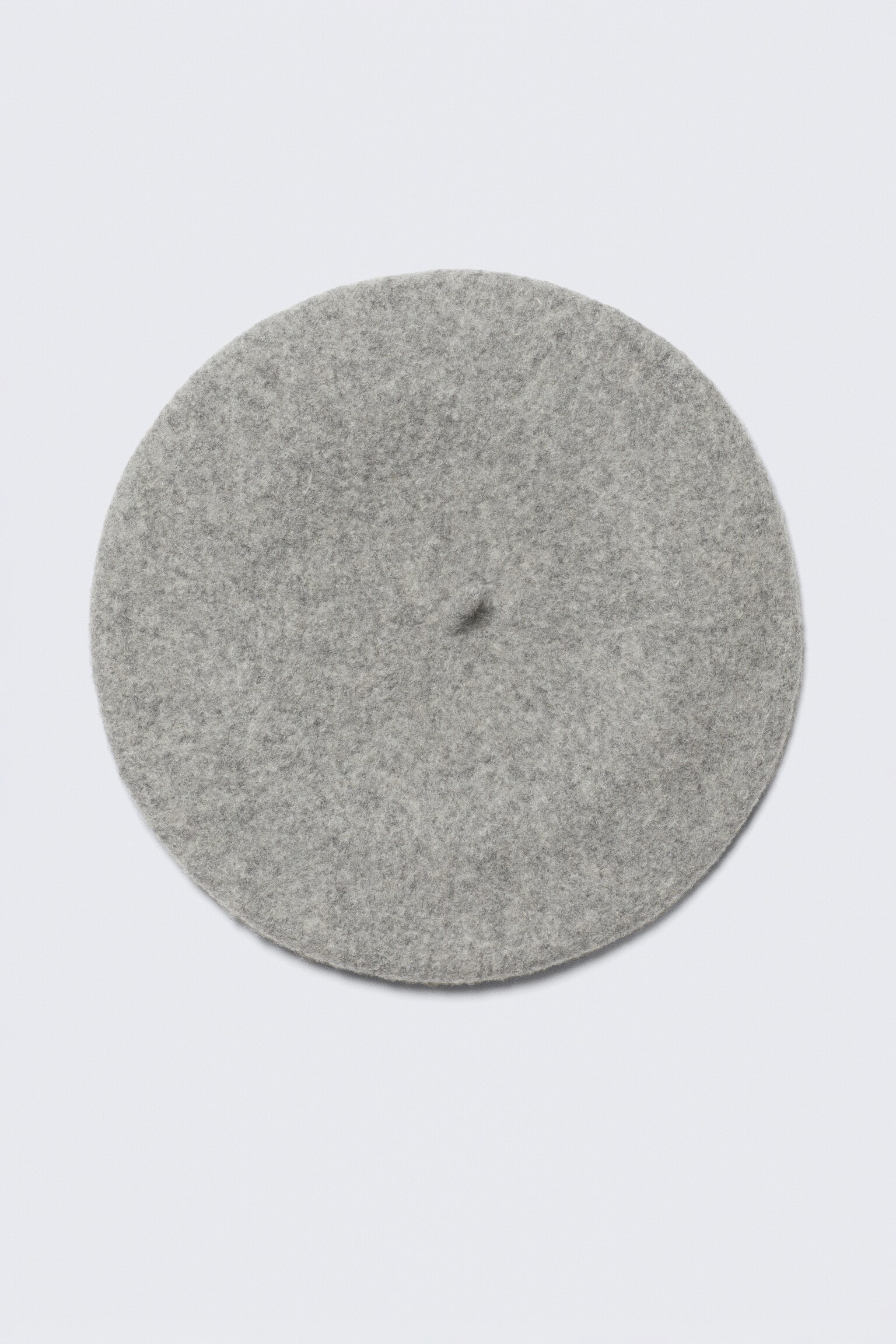 Béret classique en laine - Gris chiné