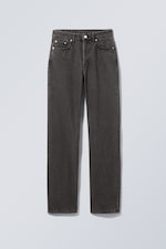 Vintage black - Voyage High Straight Jeans - 0