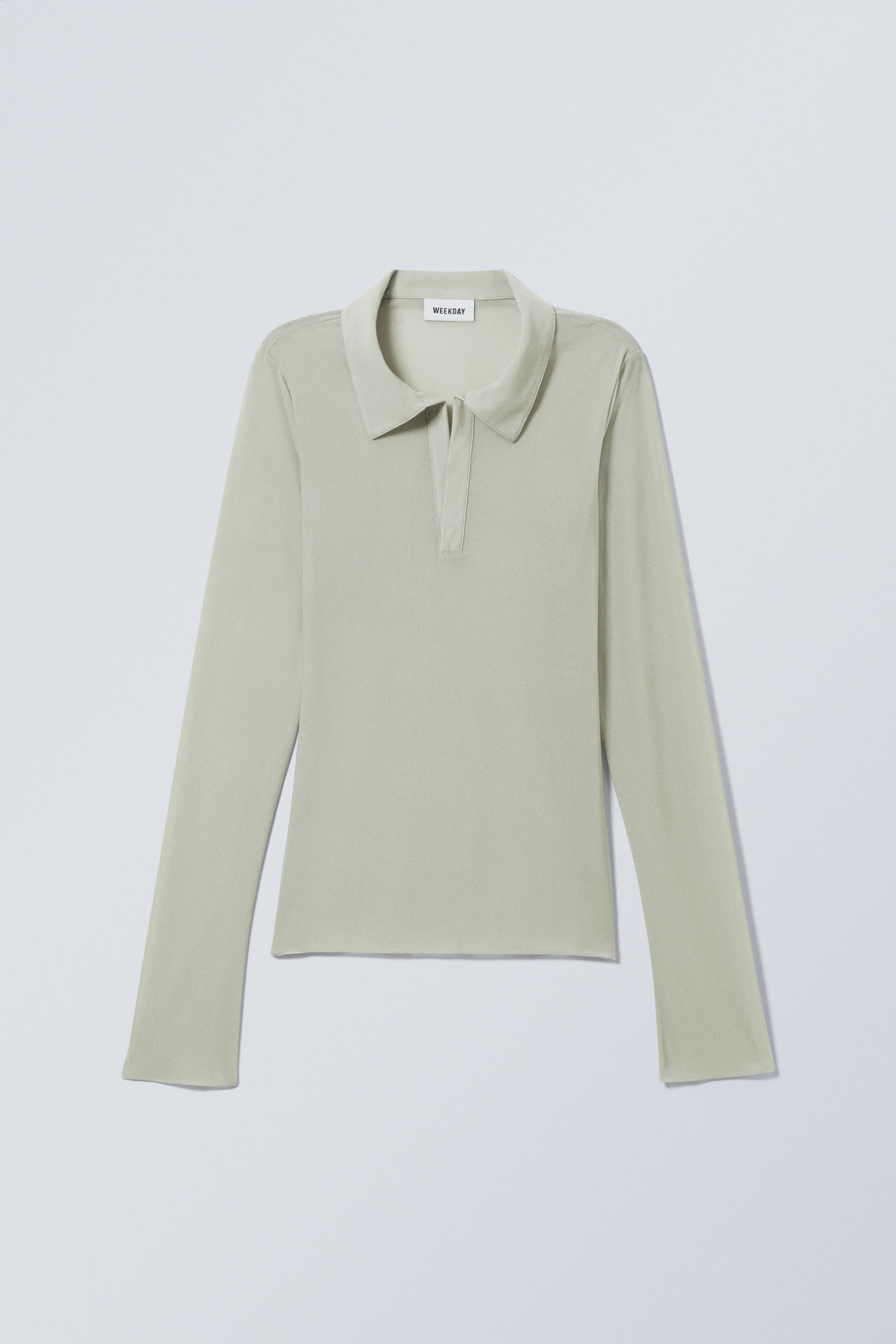 Light Dusty Mole - Transparent Long Sleeve Polo Top - 1