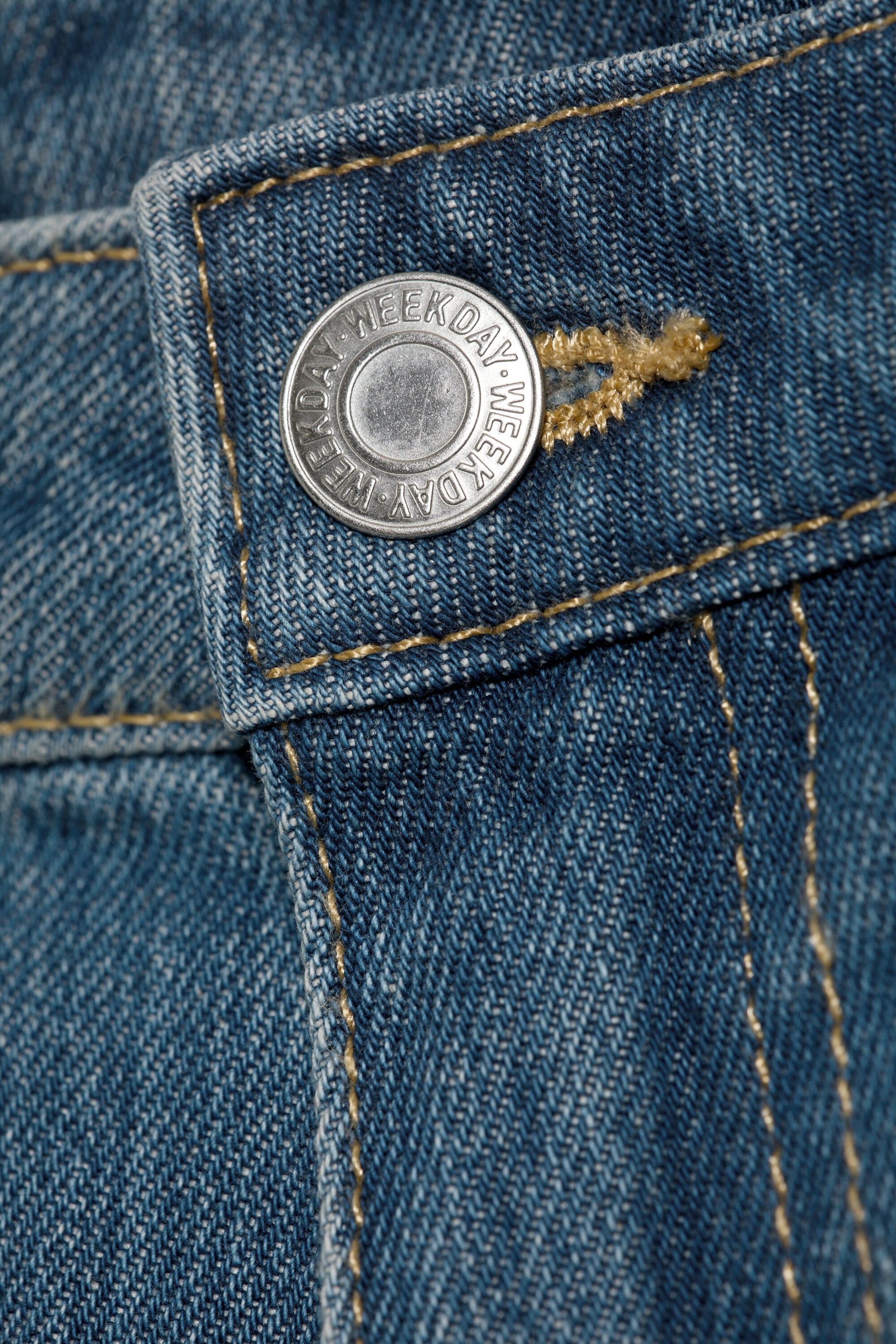 Saddle Blue - Mittelblau - Ample Low Waist Loose Wide Jeans - 6