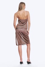 Braun - Gestricktes Camisole mit eckigem Ausschnitt - 2