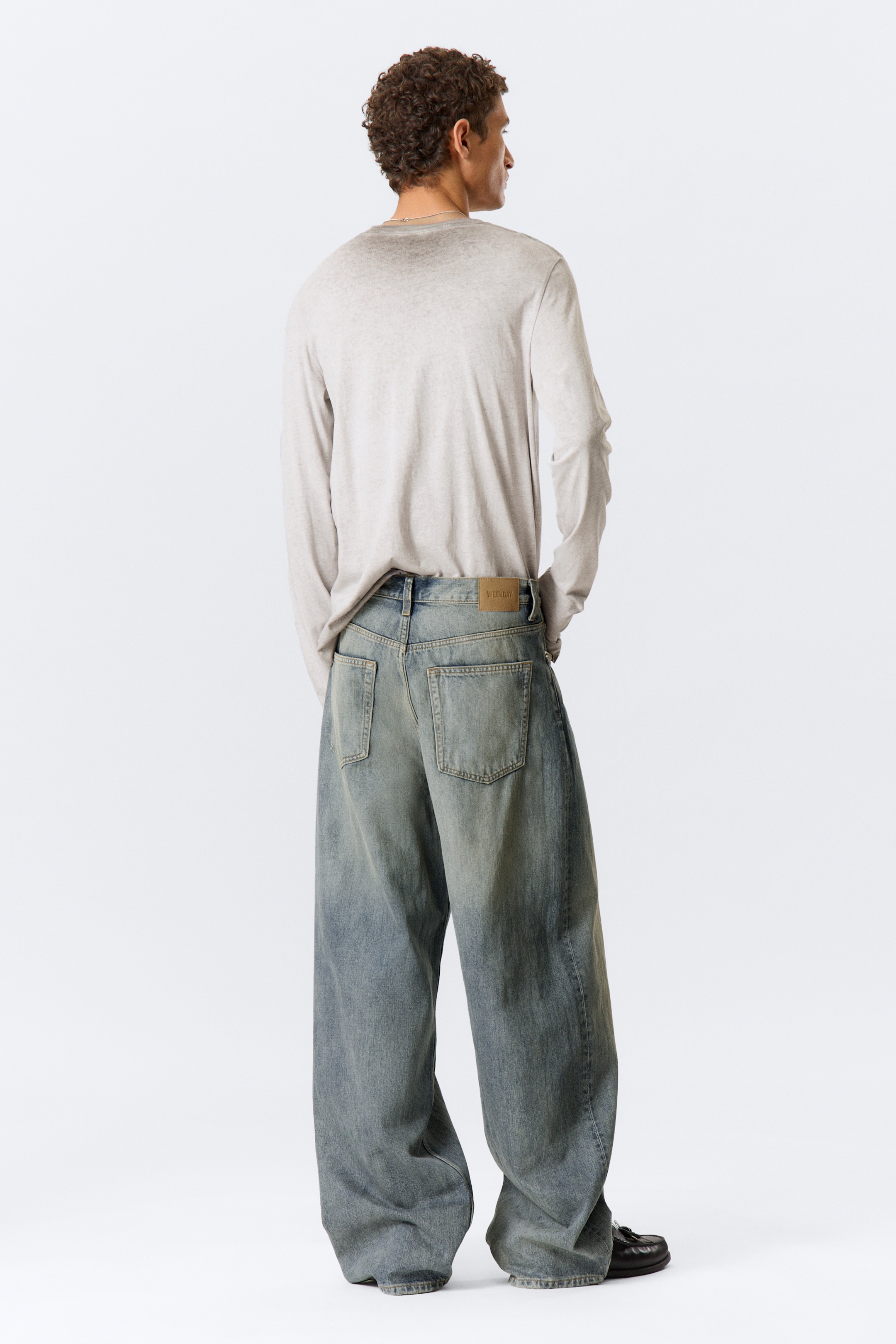 Grotere afbeelding bekijken: Astro Mid Rise Loose Baggy Leg Jeans - Arizona Blue - Medium Blue - HEREN | H&M NL 4