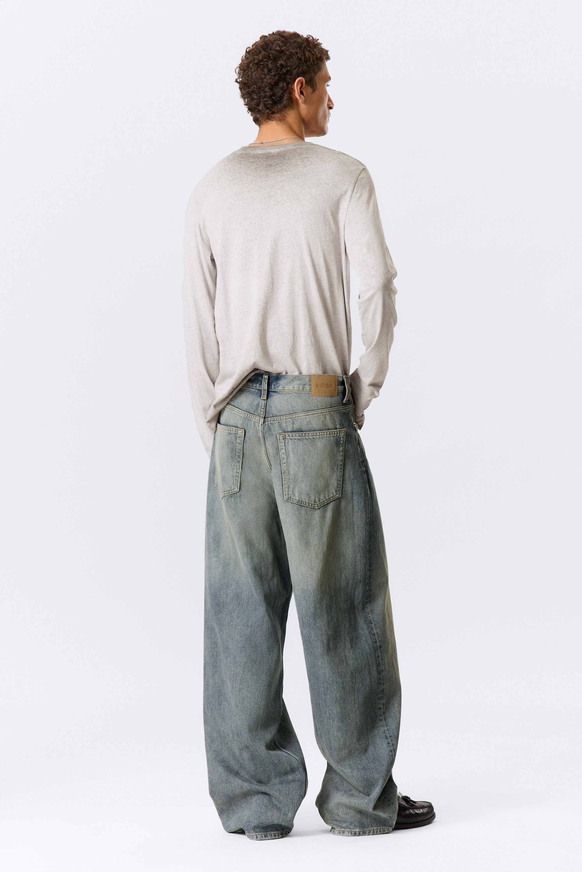 Arizona Blue - Mellanblå - Astro Loose Baggy Leg Jeans - 4