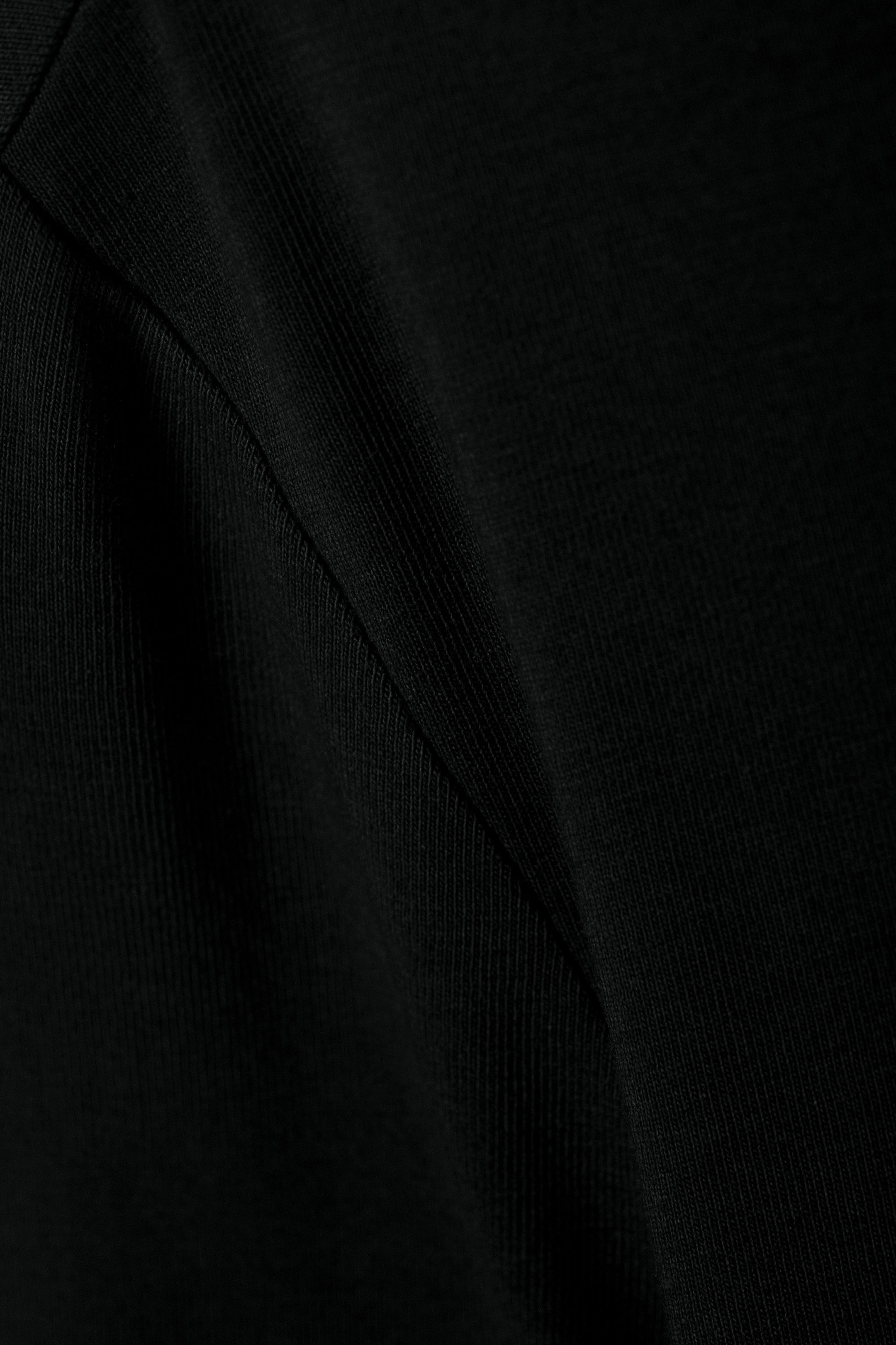 Schwarz - Longsleeve aus Baumwolle - 4