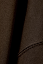 Mörkbrun - Sweatshirt med avslappnad passform - 1