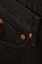 Black - Space Relaxed Denim Shorts - 6