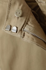 Dusty Beige - Low Loose Chino Trousers - 1