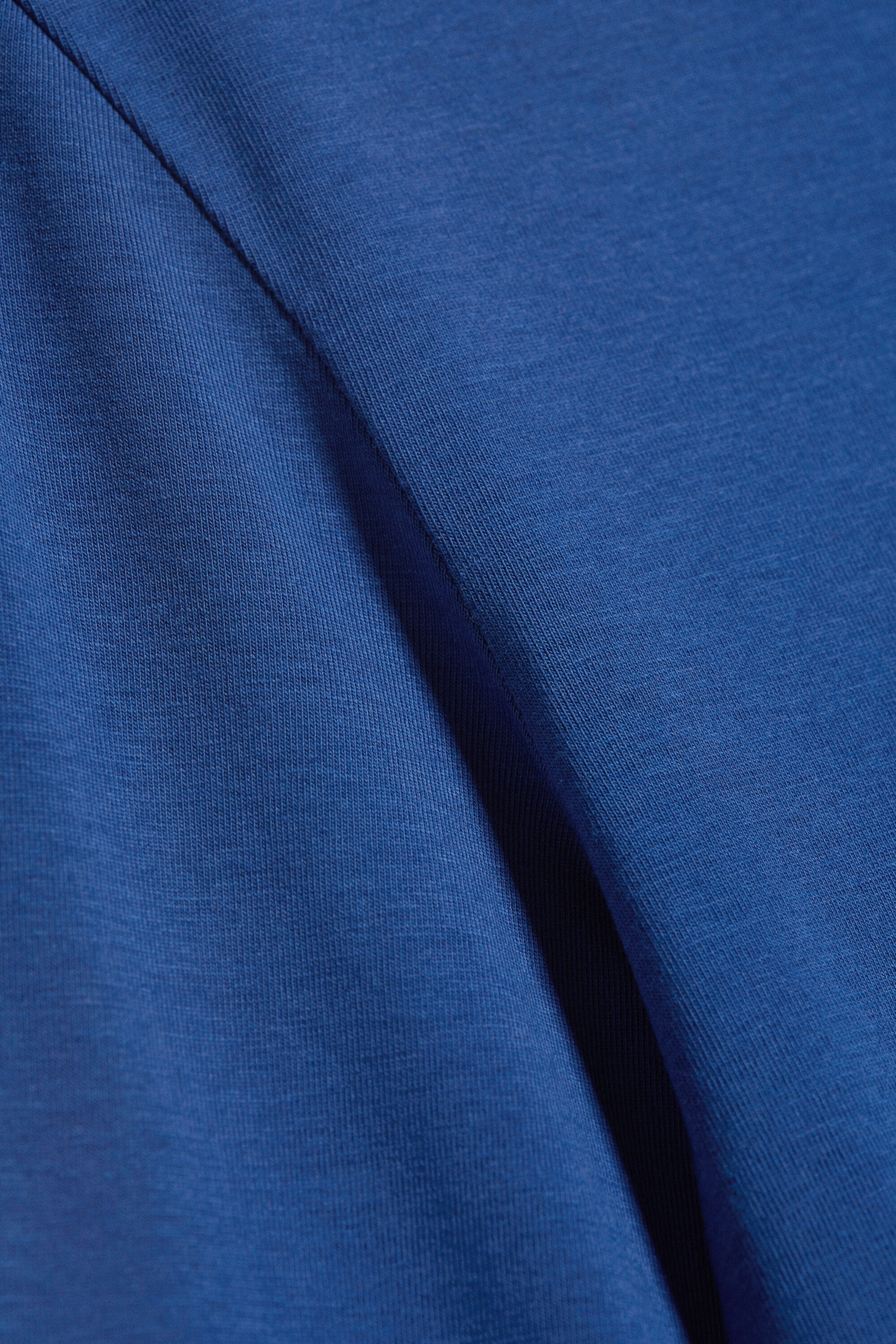 Blau - Figurbetontes Oberteil mit Dreiviertelärmeln - 4