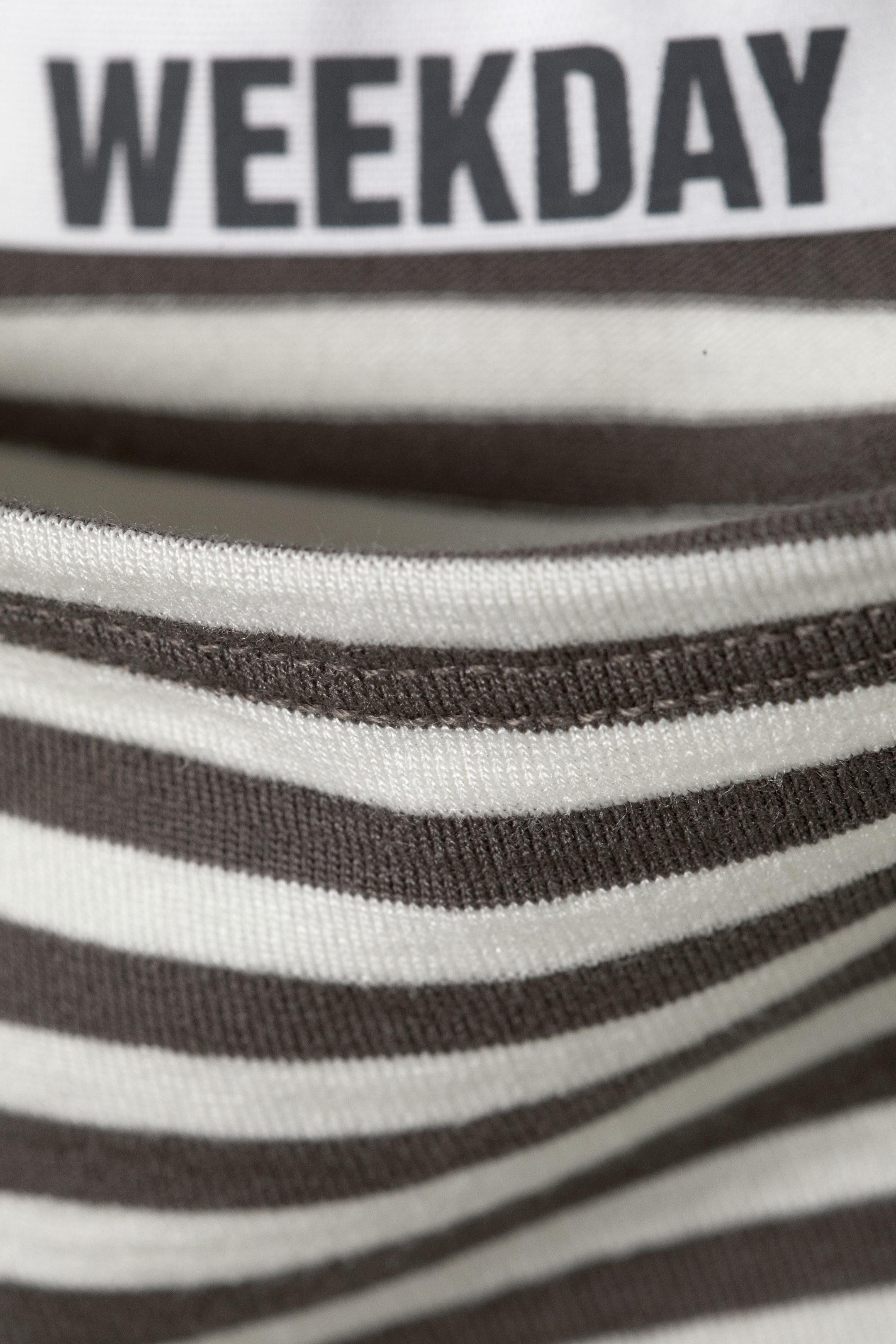 Grey & White Stripes - Annie Striped Sleeveless Boat-Neck Top - 4