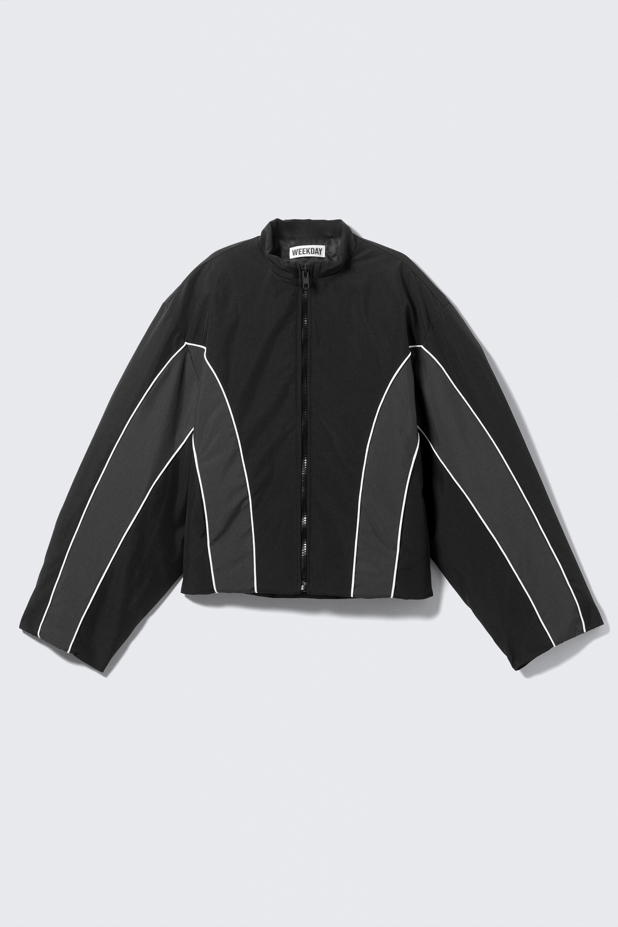 Grotere afbeelding bekijken: Sporty Padded Colour-block Jacket - Black - Colour Block - DAMES | H&M BE 5