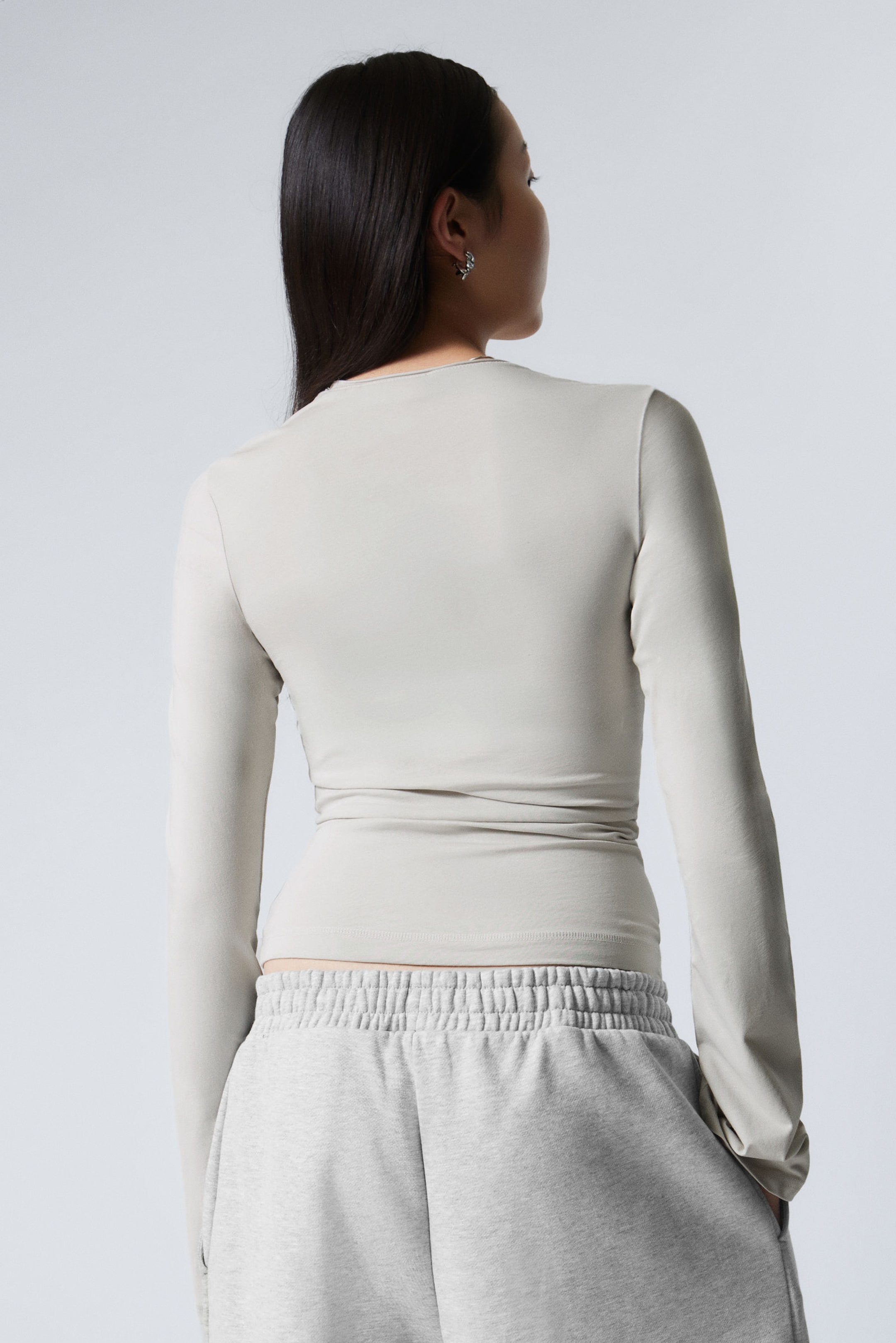 Ecru - Longsleeve aus Baumwolle - 2