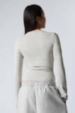 Ecru - Longsleeve aus Baumwolle - 2