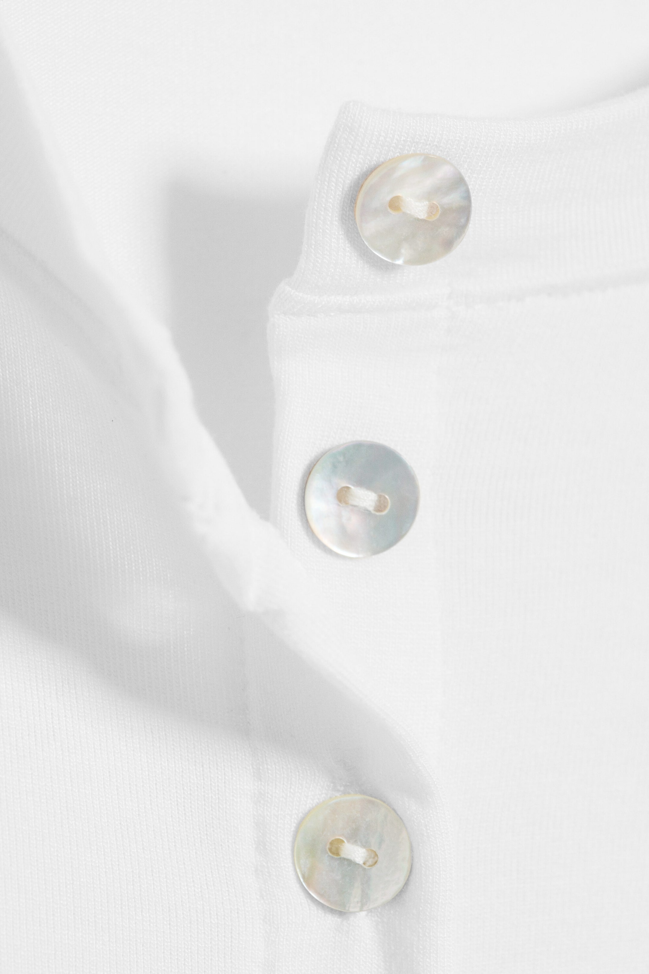 White - Pearl Button Cardigan - 5
