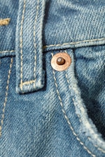 2000 Blue - Medium Blue - Rowe Super High Waisted Regular Straight Leg Jeans - 6