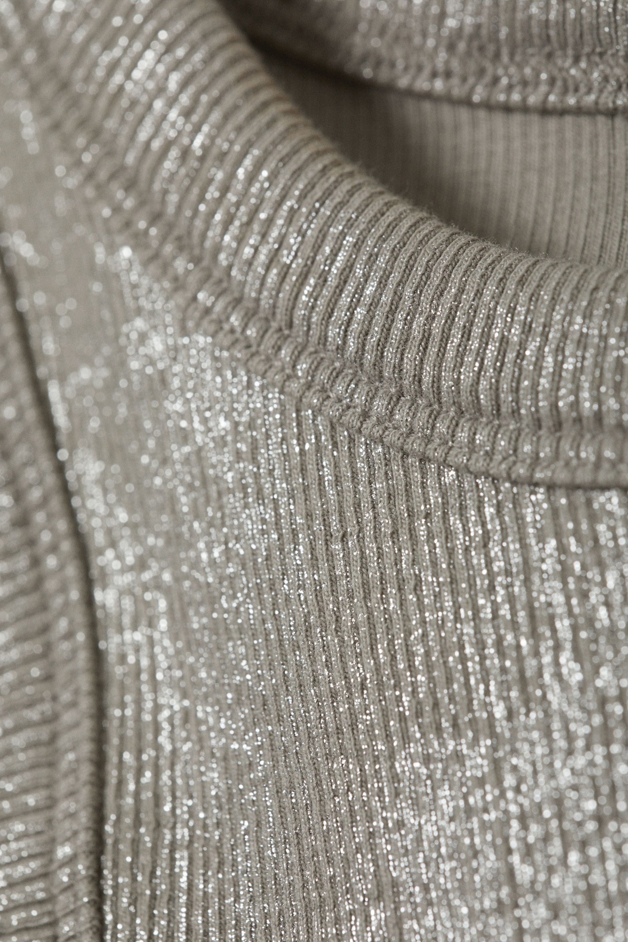 Metallic Beige - Metallic Coated Tank Top - 1