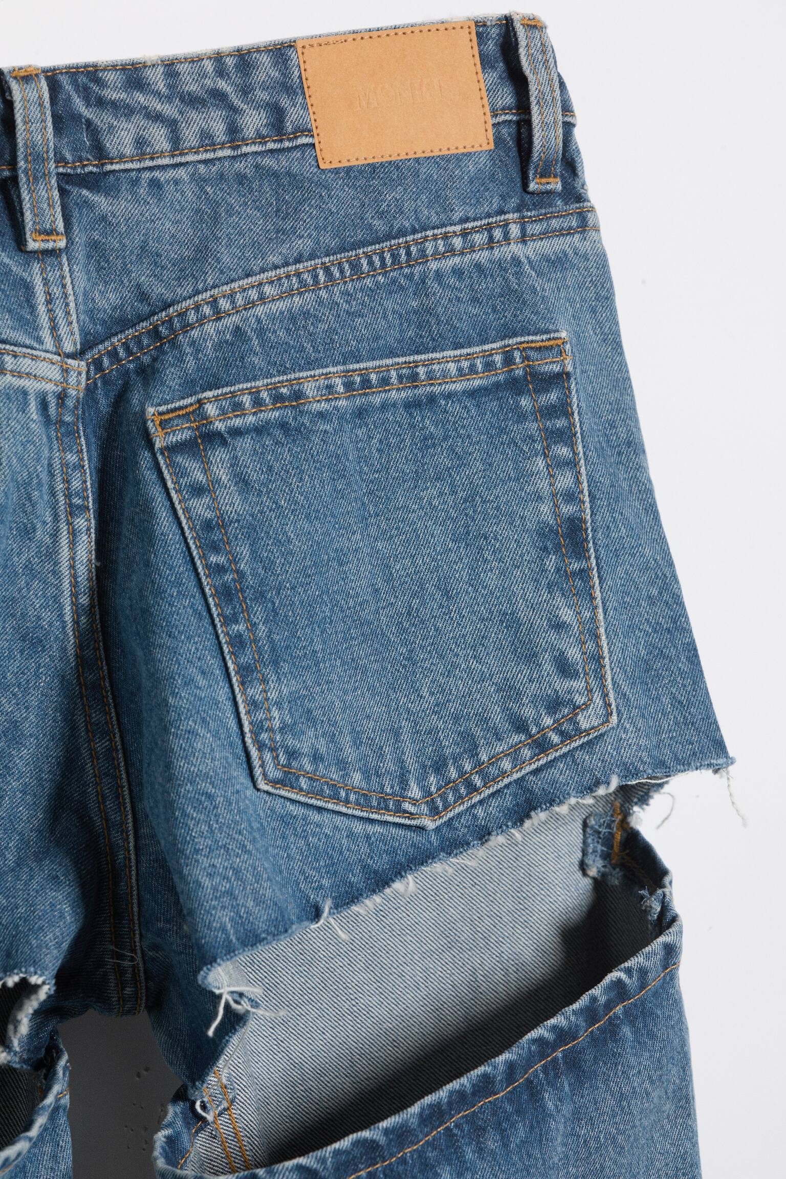 Vaqueros Imoo Cut de tiro bajo, pernera ancha y corte holgado - Azul medio - 3