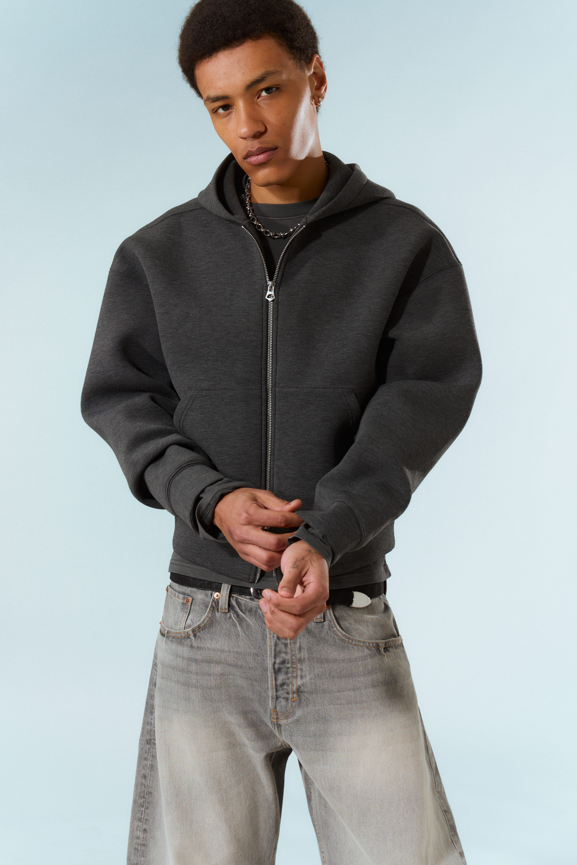 Smyeonジャケット Stand collar short volume jacket/スタンドカラーショートボリューム