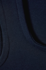 Dark Blue - Antonia Square Neck Top - 1