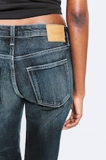 Deep Ocean Blue - Dunkelblau - Tension Mid Waist Slim Bootcut Jeans - 4