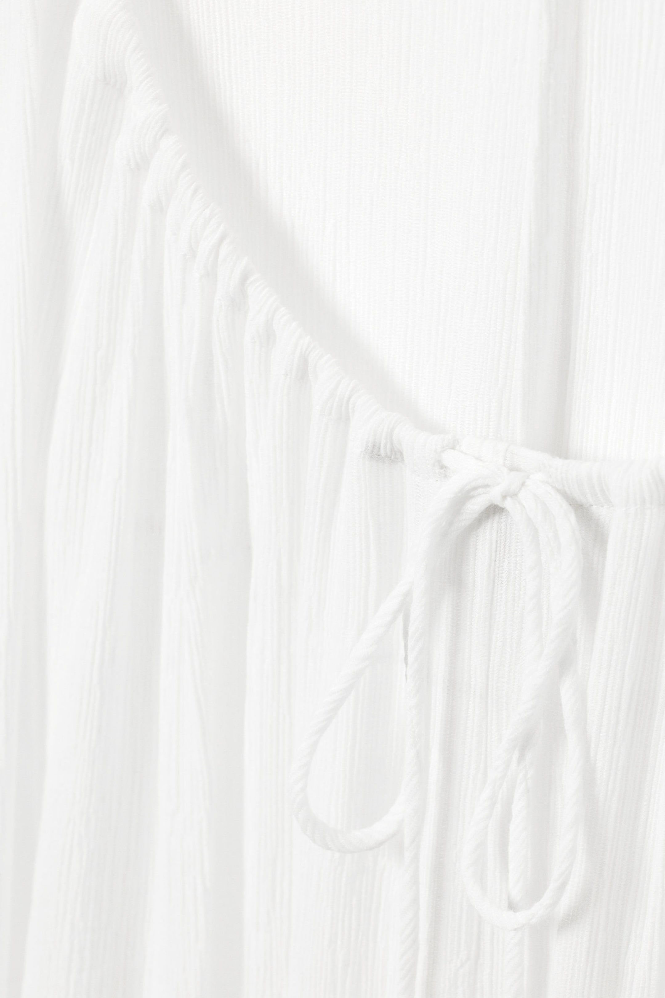Weiß - Fließendes Maxikleid - 2