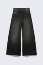Black Web - Svart - Rad Super Regular Waist Loose Wide Jeans - 4