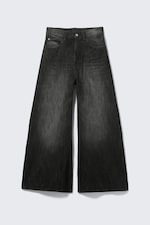 Black Web - Black - Rad Super Regular Waist Loose Wide Jeans - 4