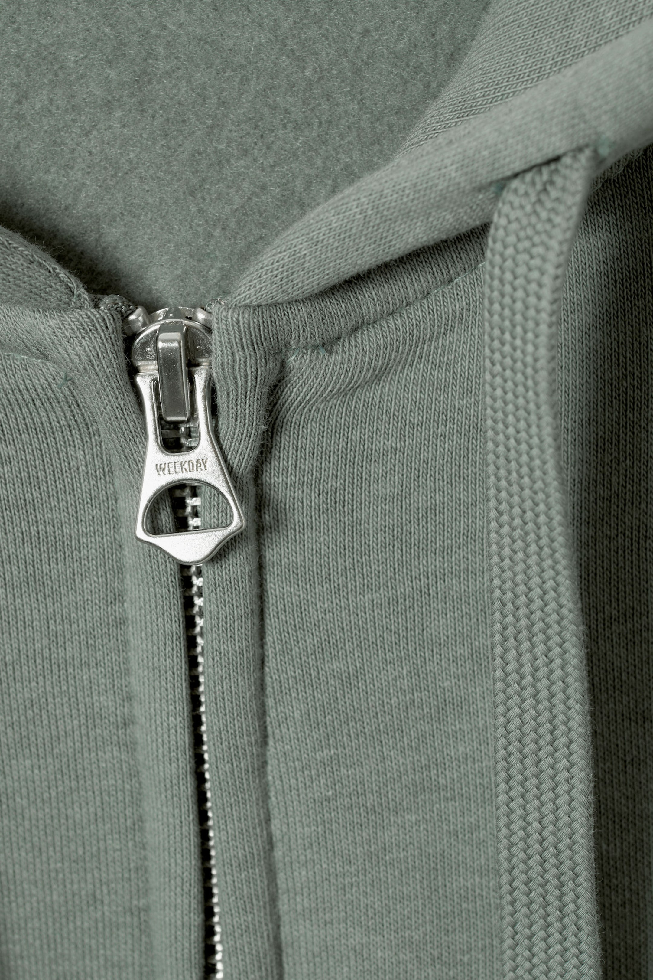 Dusty Grey - Boxy Midweight Zip Hoodie - 1