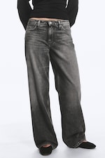 Redondo Black - Svart - Ample jeans med lavt liv, vide ben og løs passform - 1