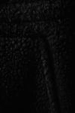 Zwart - Losvallende fleece broek - 1