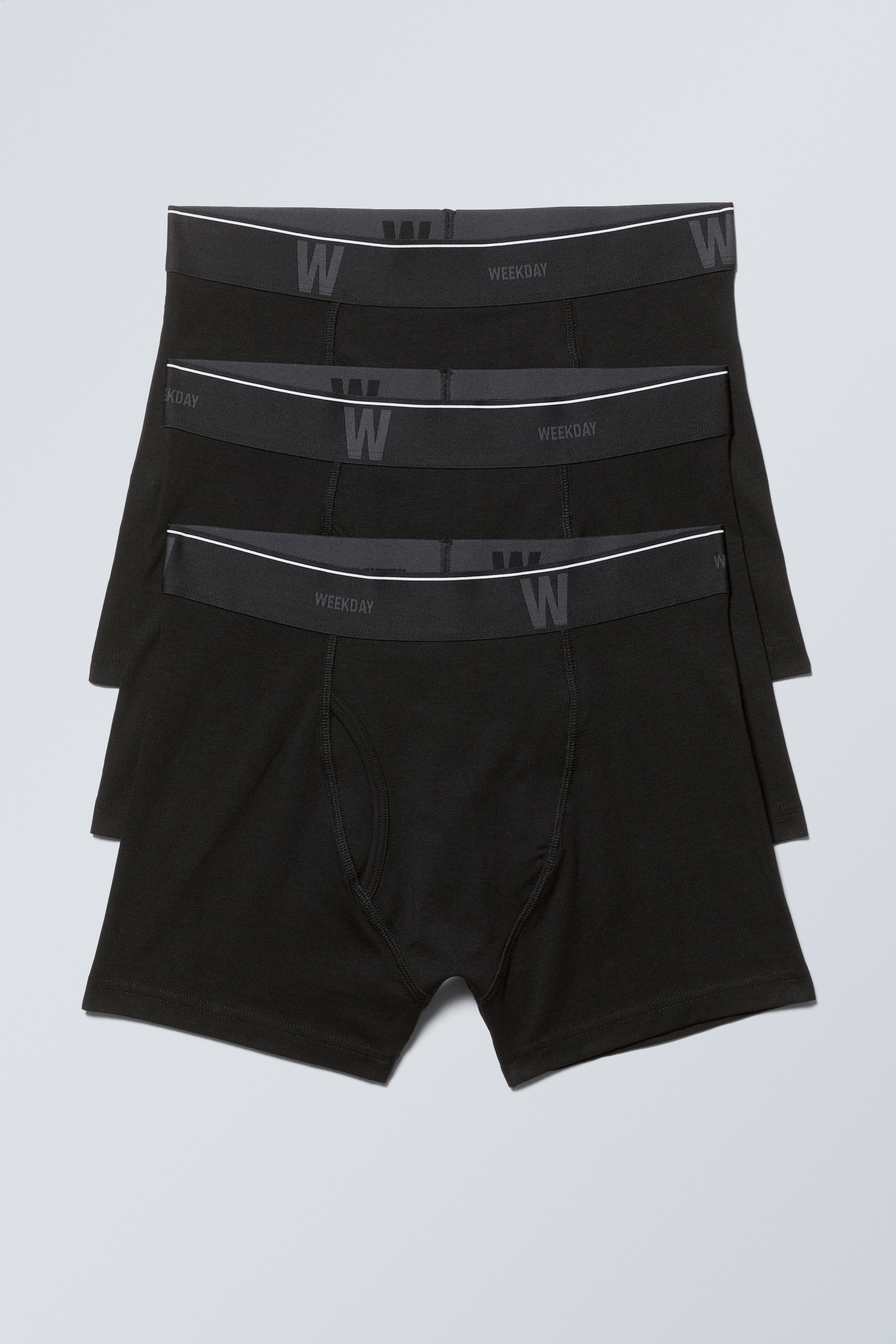 Lot de 3 boxers avec logo - Noir